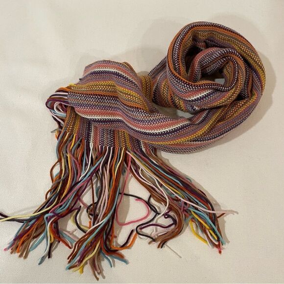 Bardo & tagliaferri striped winter scarf - Picture 3 of 6